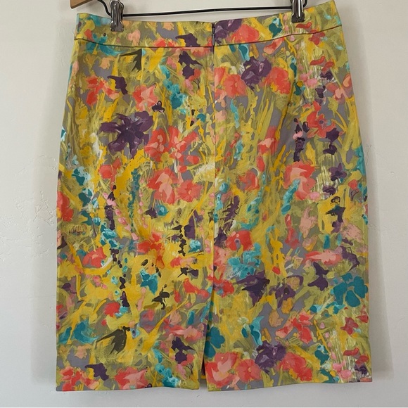 J Crew pencil skirt. Bright multicolored size 6 - Picture 2 of 8